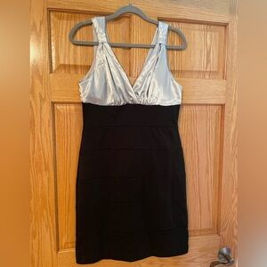 Bisou Bisou Black Halter Sheath Mini Dress